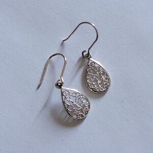 Delicate Filigree 925 Sterling Silver Earrings